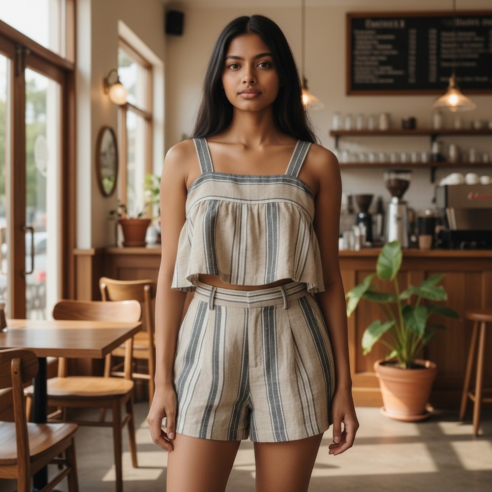 Banana Republic linen shorts set size 6 small medium